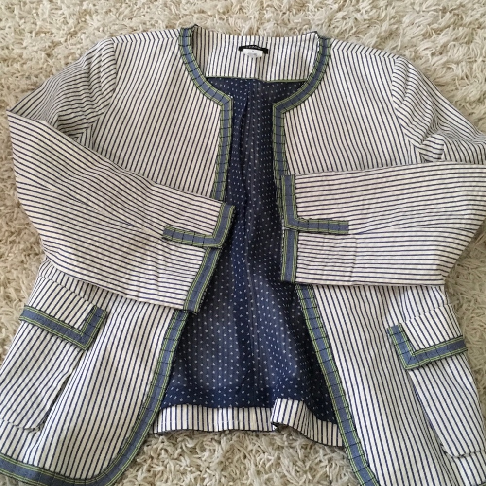 J.Crew striped blazer
